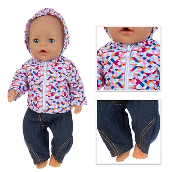 Nová bunda Doll Oblečenie vhodné Pre narodené dieťa 43 cm Bábiky Oblečenie Bábiky, Príslušenstvo Pre 17inch baby Doll