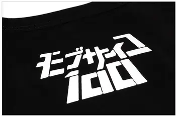 Nové Anime Mob Psycho 100 T-shirt Mobu Saiko Hyaku tričko Fashion Mužov bavlna base tričko Tees