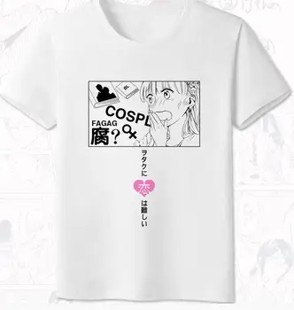 Nové Anime Wotakoi: Láska je Ťažké pre Otaku T-shirt Cosplay Momose Narumi Tričko Fashion Bavlna Krátky Rukáv Tees