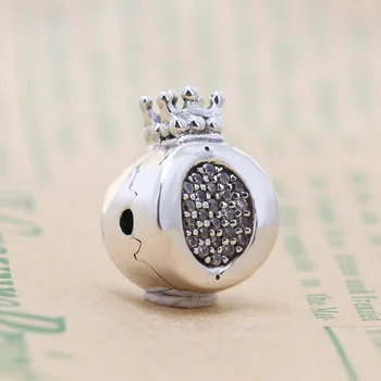Nové Autentické 925 Sterling Silver Koruny Crystal Klipy Charms Fit Pôvodné Pan Náramok Náramok Pre Ženy DIY Šperky Čo Korálky