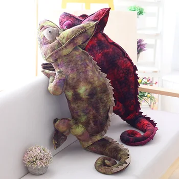 Nové Chameleon Plyšové Hračky Simulácia Lizard Obliečky Na Vankúš Veľkoobchod Vianočné Podpora