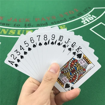 Nové Hracie Karty Plastové Baccarat Texas Hold ' em Poker Karty PVC Koláče Doskové Hry Červené A Modré Nepremokavé Nositeľné Kartová Hra