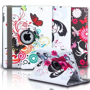 Nové maľované kvet Pu Kožené puzdro pre ipad mini Smart Cover tabuľka puzdro Pre iPad Mini 2 mini3 Retina 7.9 palcový