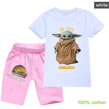 Nové Príležitostné Letné oblečenie Cartoon Mi Contro Te T-shirt Topy + Šortky Pyžamo Nastaviť Chlapec Dievča Vianočné Oblečenie Cartoon Dieťa Yoda