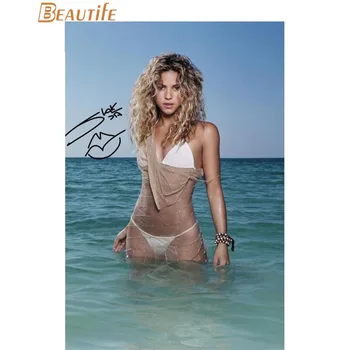 Nové Shakira Plagát Tkaniny z Hodvábu Plagát Domáce Dekorácie Umenie Textílie Plagát, Tlač 30X45cm,40X60cm.50X75cm,60X90cm
