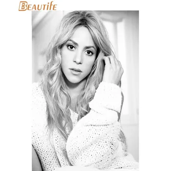 Nové Shakira Plagát Tkaniny z Hodvábu Plagát Domáce Dekorácie Umenie Textílie Plagát, Tlač 30X45cm,40X60cm.50X75cm,60X90cm