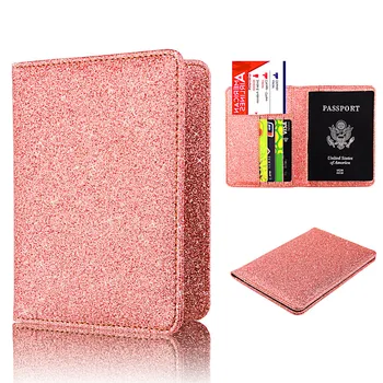 Nové Unisex Jasný Povrch Antimagnetic Certifikát Karty Taška Svieti Kožený Kryt Na Pas Package Cestovný Pas Taška