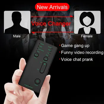 Nové Voice Changer Mini Prenosné 8 Hlas Zmena Modulátor s Nastaviteľným Hlasové Funkcie Telefónu Počítači Zvukovú Kartu, Mikrofón, Nástroj
