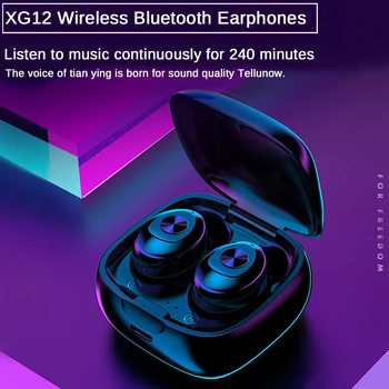 Nové XG12 TWS Bezdrôtová 5.0 Jedno Slúchadlo 5D Stereo HIFI Zvuk Šport V-Slúchadlá, Handsfree Herné Headset s Mikrofónom