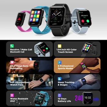 Nové Zeblaze GTS Bluetooth Volá smart kapela Prijímať/Volanie Režimy 60+ Sledovať Tváre, Inteligentný Náramok smartwatch 2020