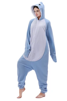 Nové Zviera Kgurumi Onesie Pyžamo Žralok Modrý Cartoon Onesie Sleepwear Dospelých Cosplay Kostýmy pre Dospelých a Teenagerov