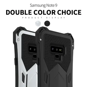 Nové Ťažkých puzdro pre Samsung Galaxy Note 9 Doom Brnenie Kovové puzdro pre Samsung Poznámku 9 Originálne R-stačí Shockproof Kryt