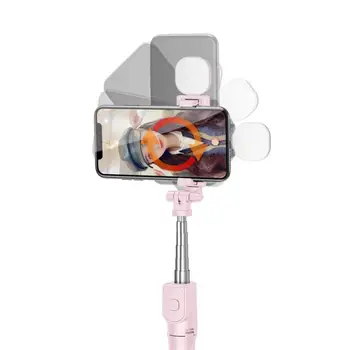 Nový 3 V 1 Bezdrôtová Selfie Stick Rozšíriteľný Ručné Monopod Skladací Mini Statív S Uzávierky Remote Pre Live Video