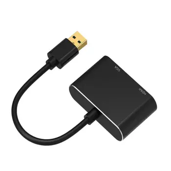 Nový 5 gb / S USB 3.0 na VGA Adaptér HDMI Mac OS USB HDMI VGA 1080P Video Graphics Converter pre Viaceré Monitor Windows 7/8/10