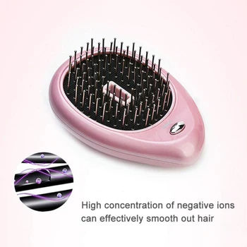 Nový Magic Prenosné Elektrické Iónové Hairbrushes Masáž Hrebene Mini Ion Vibračné Vlasov Kefa Hlavu Masér Hairbrush Veľkoobchod