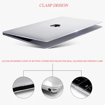Nový Pevný Prenosný obal Pre MacBook Pro 16 A2141 2019 Dotyk ID A1932 Kryt Pre Macbook Air 13 A1466 A1369 Pro A1706 Retina 12 13 15