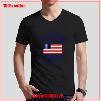 Nový Príchod 2020 Tričko Bavlna Láska Topy Tvaru Bežné New York, Spojené Štáty Príznak Tlač Krátky Rukáv, Gotické Oblečenie Harajuku