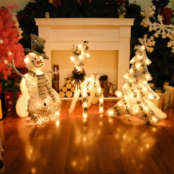 Nový Rok Vianočné Dekorácie Pre Domov Vianoce Elk Snehuliak Bábika Vianočný Stromček Domova 2021 Navidad Darčeky Kerst Dary