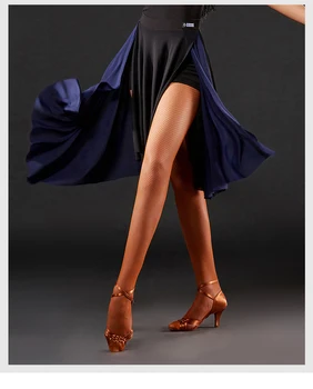Nový sexy latinské tanečné šaty nové nepravidelný sukne latinskej praxi sukne s underpant pre ženy ping