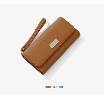 Nový štýl multi-funkčné dlhé peňaženky módne retro peniaze taška pre voľný čas veľkú kapacitu ženy s tašky doprava zadarmo