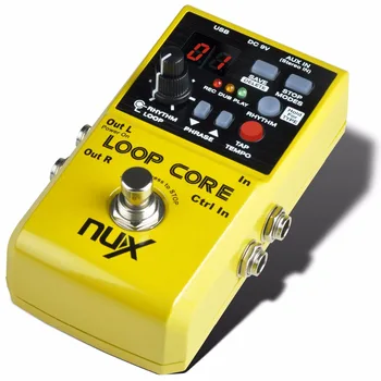 NUX Slučky Core Gitara Efekt Pedál Gitara Looper Pedál 6 Hodín Záznamu 99 Užívateľ Spomienky, Vstavaný Drum Vzory
