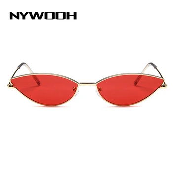 NYWOOH Vintage Cat Eye slnečné Okuliare pre Ženy, Malé Retro Slnečné Okuliare Odtiene Trojuholník Okuliare UV400