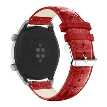 Náramok Pre Huawei Sledovať GT2 Hodinky Remienok 22 mm Kožené Krokodíla Popruh Watchband Pre HuaweiGT2 Wriststrap Accosserie Gt2e Huawei