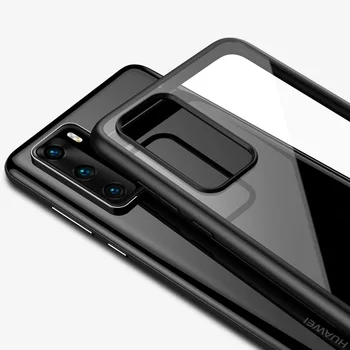 Ochranné puzdro pre Huawei P40 Pro od caseport, ultra hybrid series, black rámy