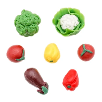Odoria 1:12 Miniatúrne 7pcs výber Zeleniny domček pre bábiky Kuchynské Doplnky