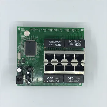 OEM PBC 8Port Gigabit Ethernet Switch 8Port s 8 pin spôsob, ako hlavičky 10/100/1000m, Hub 8way moc pin Pcb dosky OEM dierou