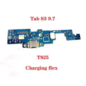 Originál nové, Pre Samsung Galaxy Tab S3 9.7 T825 Nabíjačku Nabíjací port Dock Konektor USB Údajov Flex Kábel Jack pre Slúchadlá Flex