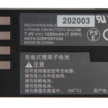 Originálne Náhradné Batérie D-LI109 Pre Pentax K30 K50 K70 K500 KR KS1 KS2 K-30 K-50 K-70 K-500 K-R K-S2 K-S1 1050mAh