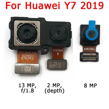 Originálne Predné, Zadné Zadná Kamera Pre Huawei Y7 Pro 2018 2019 Hlavným Smerom Modul Kamery Flex Výmena Náhradných Dielov