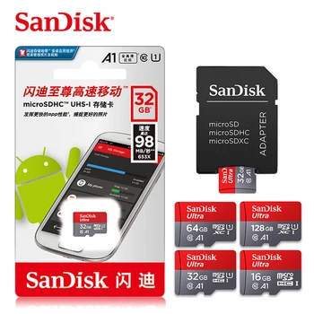Originálne Sandisk Micro SD karty Class10 TF card16gb 32gb 64gb128gb 80Mb/s, pamäťová karta 200GB pre huawei telefónu a tabletu