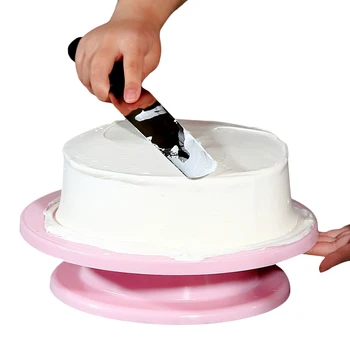 Otočiť Cake Zdobenie Stôl Okrúhly Koláč Gramofónu Plastové Multifunkčné Nastaviteľné Pečenie Nástroje, Kuchynské Doplnky Potravín Zásobníka