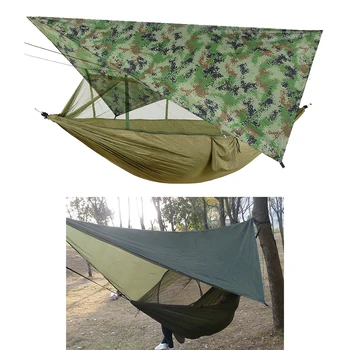 Outdoor Camping hojdacia sieť w/ Mosquito Net Nepremokavé Sun UV Ochranu Tarp Backpacking Turistika, Cestovanie 2-Osoby Visí Posteľ