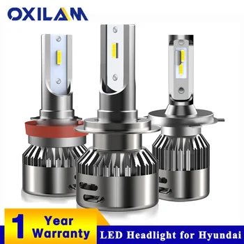 OXILAM 9005 HB3 H7 H11 H4 LED Žiarovky Svetlometu pre Hyundai Solaris Prízvuk Getz Sonáta i40 i30 Santa Fe Veloster Elentra Auto Svetla