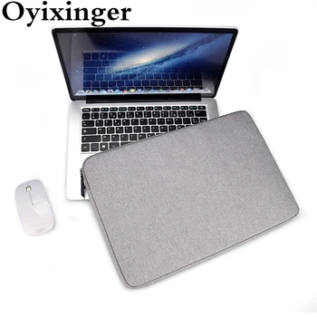Oyixinger Laptop Taška Nepremokavé Laptop Rukáv Prípade 15.6 palcový Macbook Prenosné Business Zips vreciek Klasické Pevné Puzdro Prípade