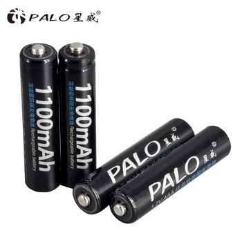 PALO 6pcs/veľa Batérií AAA Vopred nabité Nabíjateľné Batérie 3A 1100mAh 1.2 V Ni-MH Batérie AAA Nabíjateľné Batérie pre hračky