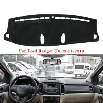 Panel Kryt, Ochranná Podložka pre Ford Ranger 2011~2019 T6 Auto Príslušenstvo Prístrojovej Doske Slnečník Koberec 2016 2017 2018