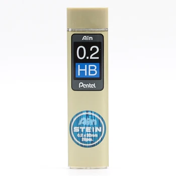 Pentel Stein 0,2 mm Enhanced Kremíka Ceruzka Viesť Náplne HB, B, 2B Pre Mechanické Ceruzky C272