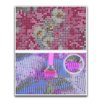 Plné Námestie Diamond výšivky lily osiva 5D DIY Diamond maľovanie Cross stitch kvet Plný Kolo Diamond mozaiky krajiny