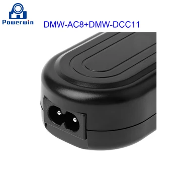 Powerwin DMW-AC8+DMW-DCC11 AC DSLR Fotoaparát Adaptér Figuríny Spojka Batérie pre GF6 GF5 GF3 GF3K GX7 S6 S6K GX80 GX85 LX100 ZS110