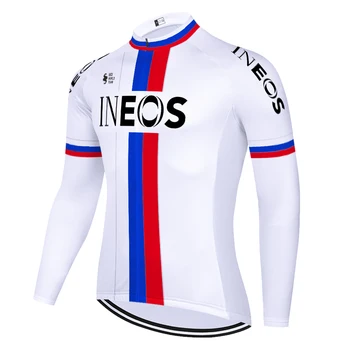 Požičovňa jersey Španielsko Dlhý rukáv Cyklistické tričko Francúzsko Taliansko INEOS pro team cyklu jersey mužov Rusko, Belgicko ciclismo masculino