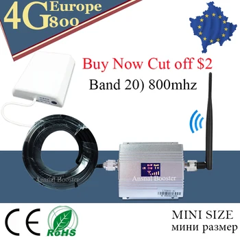 Pre Európu 4G LTE 800 Band 20 Signálu Repeater 4G LTE Mobilný Telefón Signálu Celulárnej siete Zosilňovač, Booster
