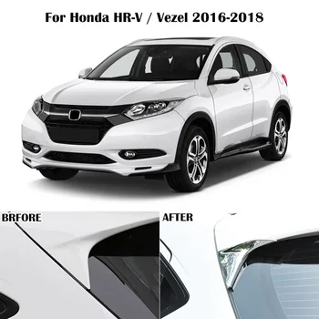 Pre Honda HR-V HRV Vezel 2016 - 2018 2019 Chrome Zadné Bočné Okno, Spojler Kryt Chránič Dekor Rámu Orezania Liatie Rám Styling