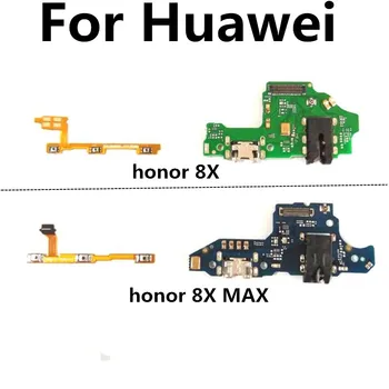 PRE Huawei honor 8X MAX napájania / hlasitosti a USB Nabíjanie Doske Dock Port Nabíjačku Rada Flex Kábel Zapojte Konektor