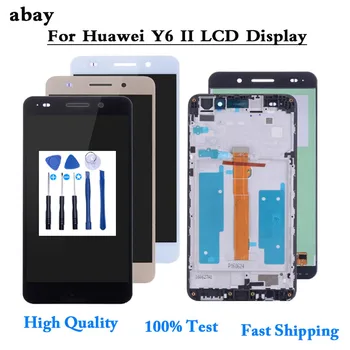 Pre Huawei Y6 II Y6II Y6-2 LCD Displej CAM-L23 CAM-L03 CAM-L21 CAM-AL00 Dotykový Displej Digitalizátorom. Montáž LCD Časti 5.5