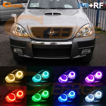 Pre Hyundai Terracan 2001-2007 RF diaľkové Bluetooth APLIKÁCIA Multi-Farba Ultra svetlé RGB LED Angel Eyes Halo Krúžkov