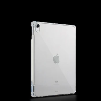 Pre iPad Pro 11 palcový 2020 Prípadoch Transparentné TPU Silikónové Tablet Zadný Kryt s Ceruzkou Držiak pre iPad Pro 2020 Funda Coque